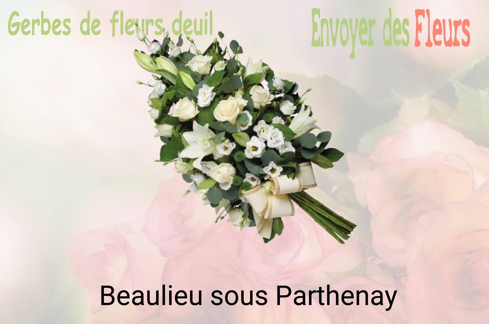 Gerbe de fleurs de deuil livrée à Beaulieu-sous-Parthenay